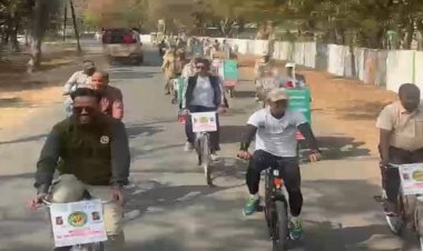 वन्य-जीव संरक्षण एवं वनों में आग न लगने के उद्देश्य से जागरूकता-सह-साइकिल रैली